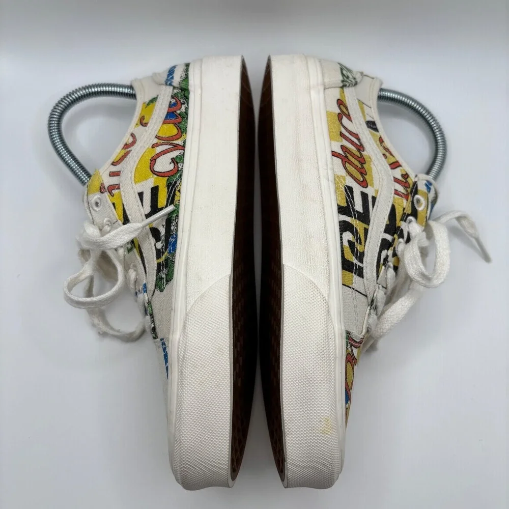 Vans Eco Theory Old Skool Tapered Skate Shoe Graphic Print‎ Women's Size 7.5 US